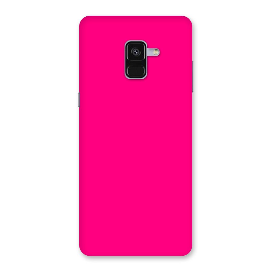 Hot Pink Back Case for Galaxy A8 Plus