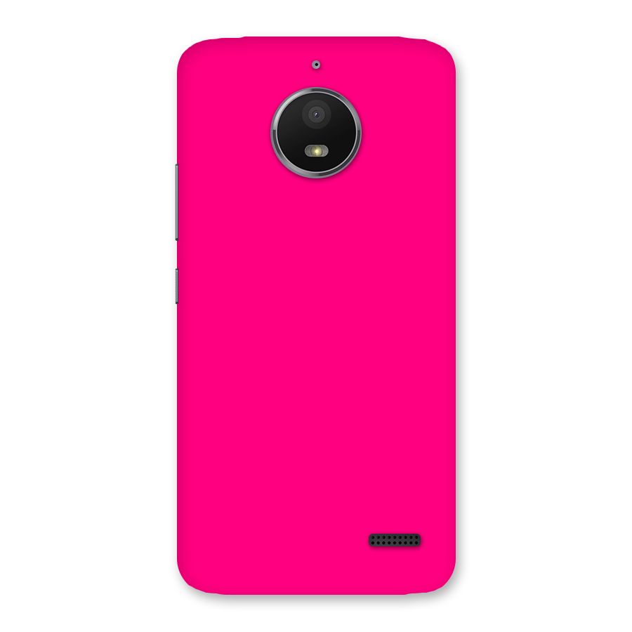 Hot Pink Back Case for Moto E4