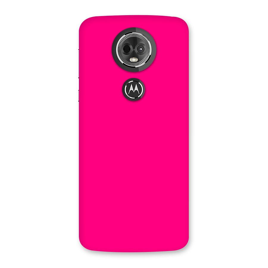 Hot Pink Back Case for Moto E5 Plus