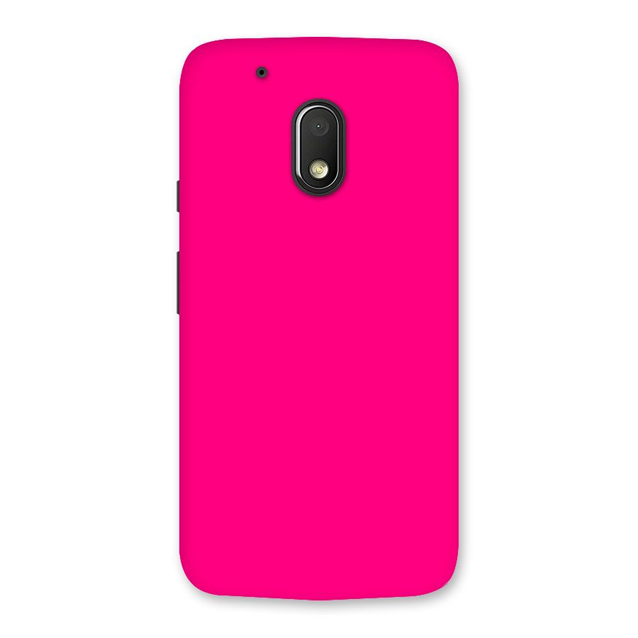 Hot Pink Back Case for Moto G4 Play