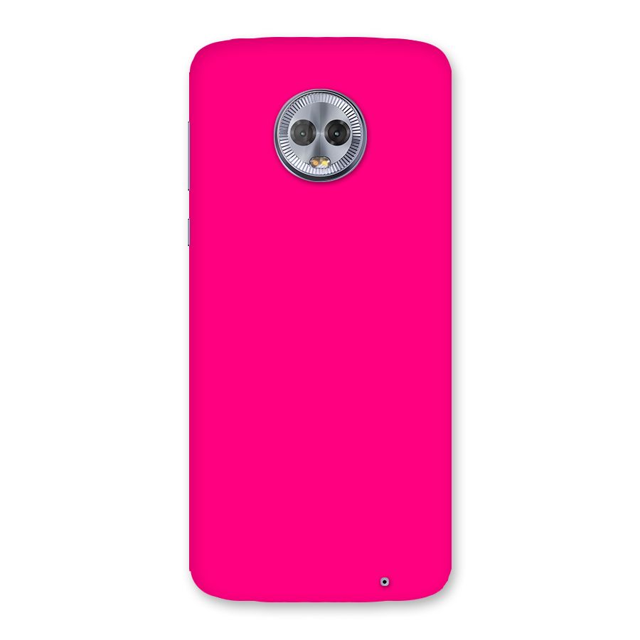 Hot Pink Back Case for Moto G6 Plus