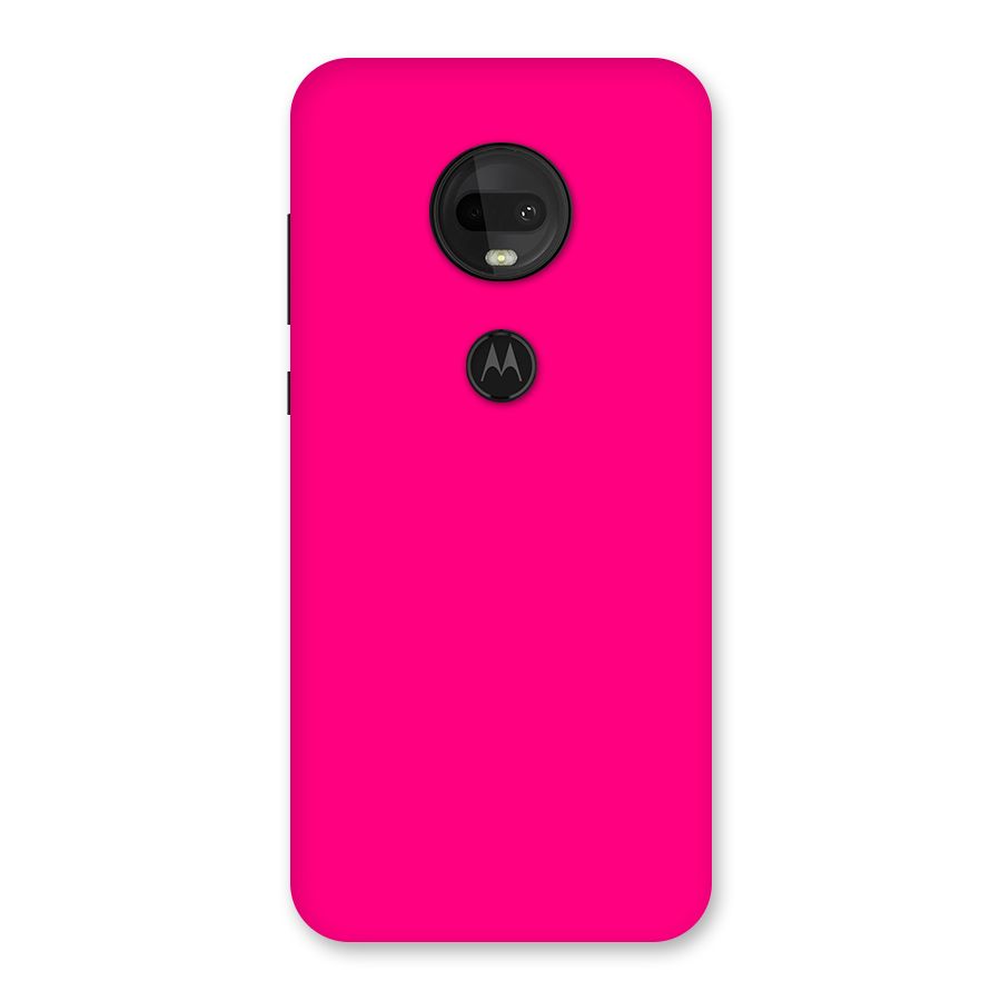 Hot Pink Back Case for Moto G7