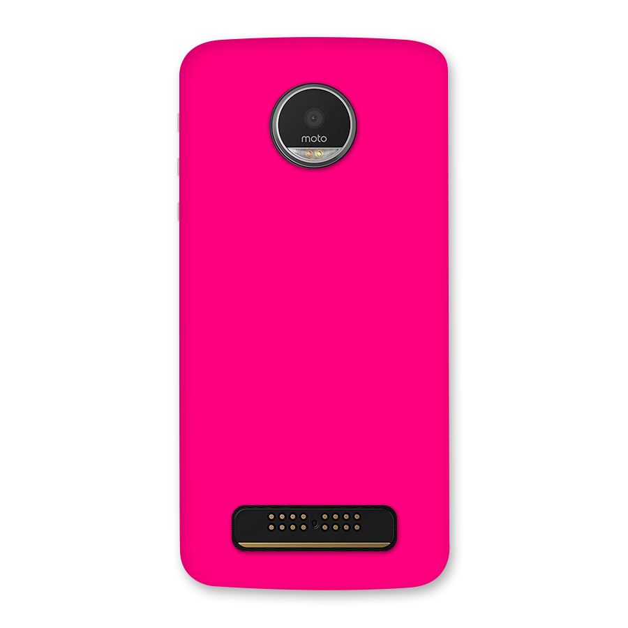 Hot Pink Back Case for Moto Z Play