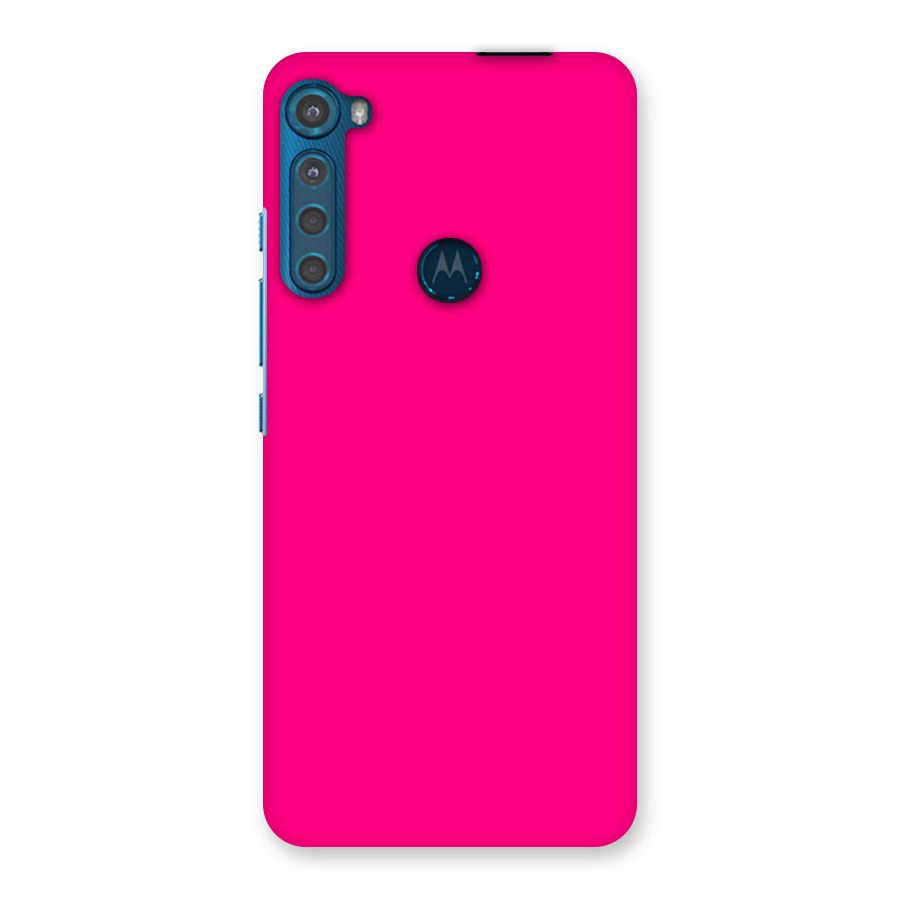 Hot Pink Back Case for Motorola One Fusion Plus