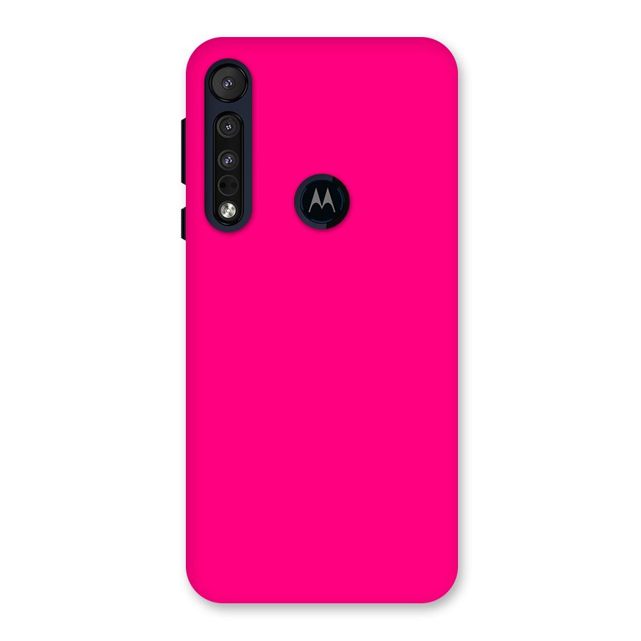 Hot Pink Back Case for Motorola One Macro