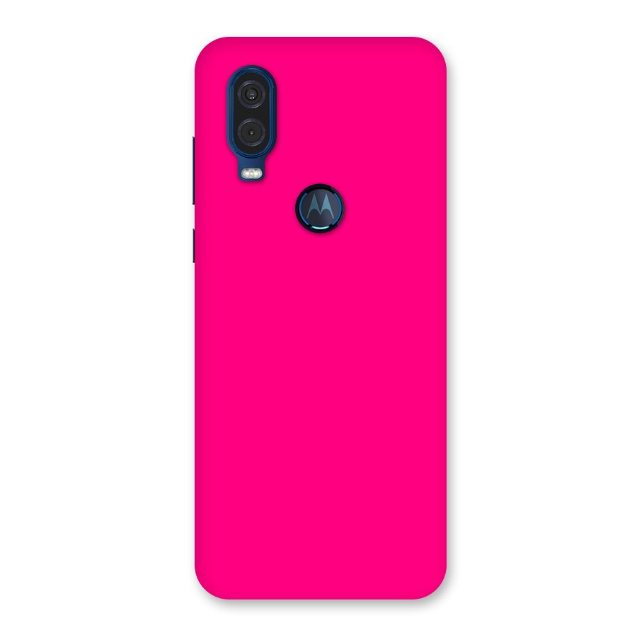 Hot Pink Back Case for Motorola One Vision