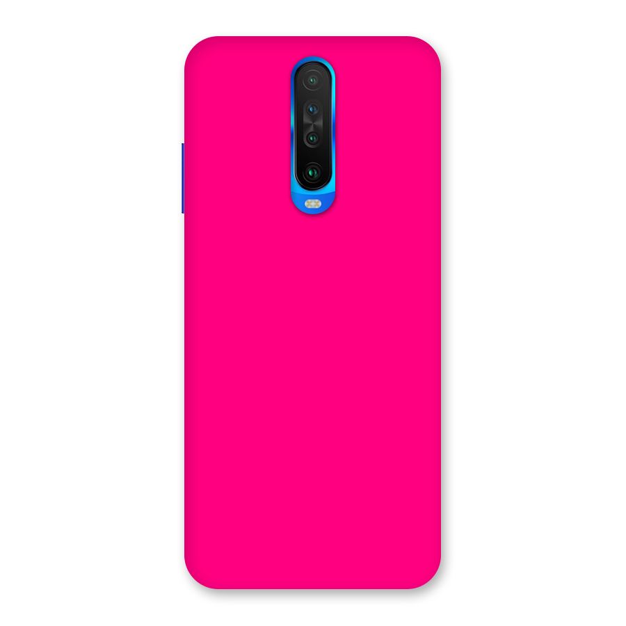 Hot Pink Back Case for Poco X2