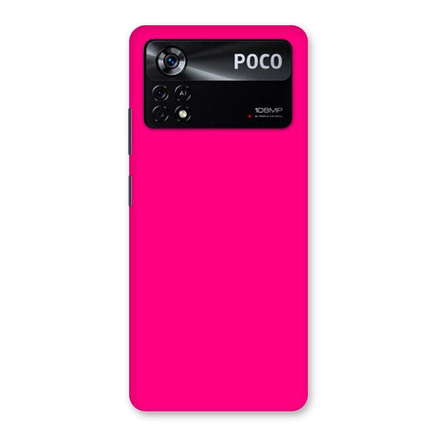 Hot Pink Back Case for Poco X4 Pro 5G