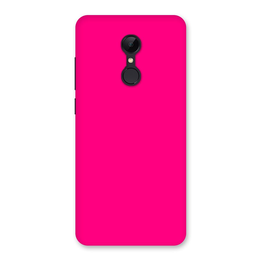 Hot Pink Back Case for Redmi 5