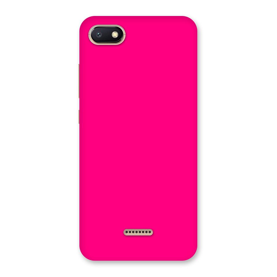 Hot Pink Back Case for Redmi 6A