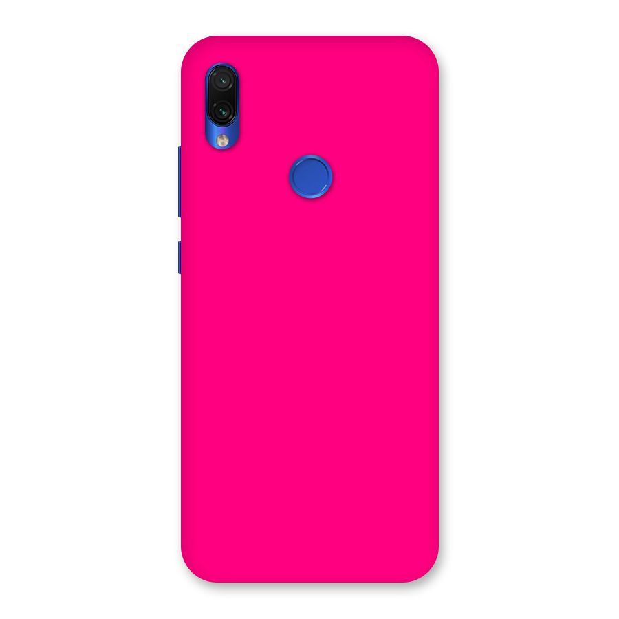 Hot Pink Back Case for Redmi Note 7S
