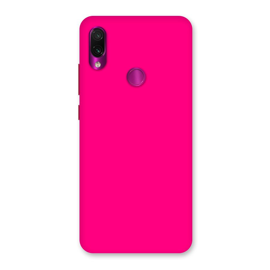 Hot Pink Back Case for Redmi Note 7 Pro