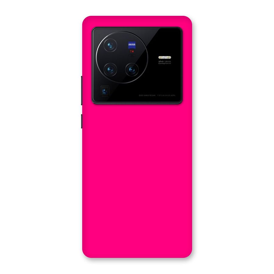 Hot Pink Back Case for Vivo X80 Pro