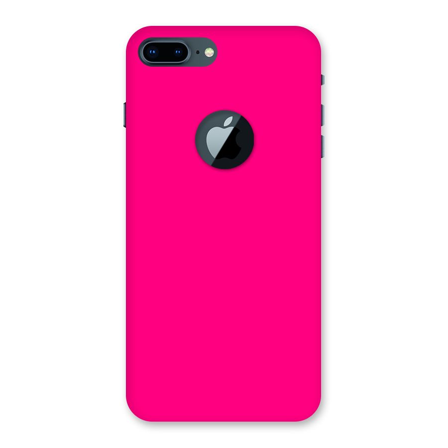 Hot Pink Back Case for iPhone 7 Plus Logo Cut