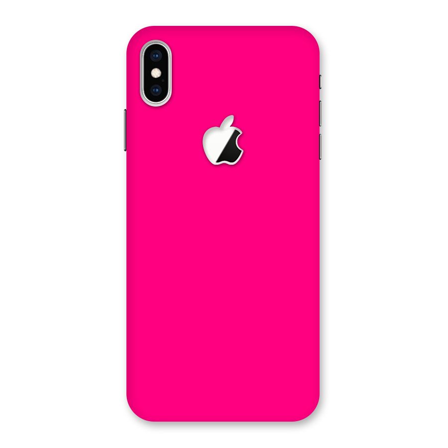 Hot Pink Back Case for iPhone XS Max Apple Cut