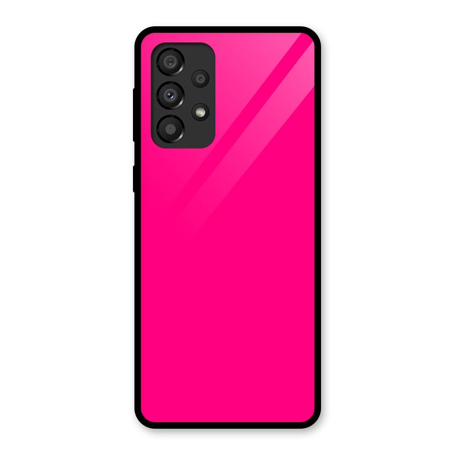Hot Pink Glass Back Case for Galaxy A33 5G
