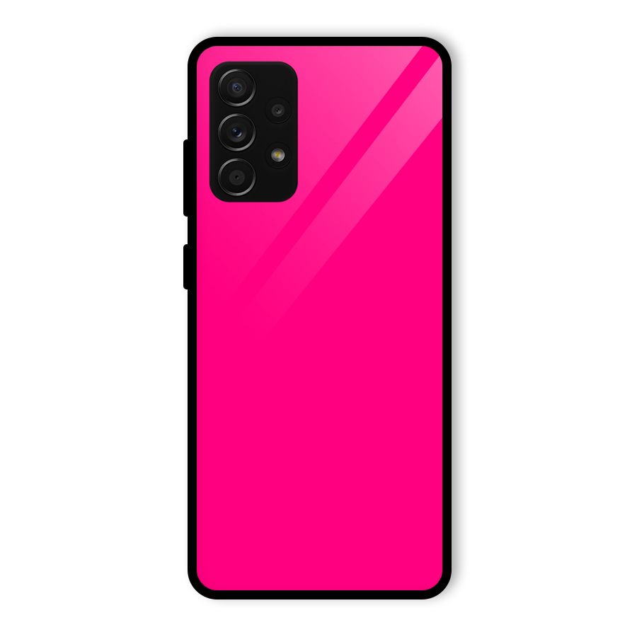 Hot Pink Glass Back Case for Galaxy A53 5G
