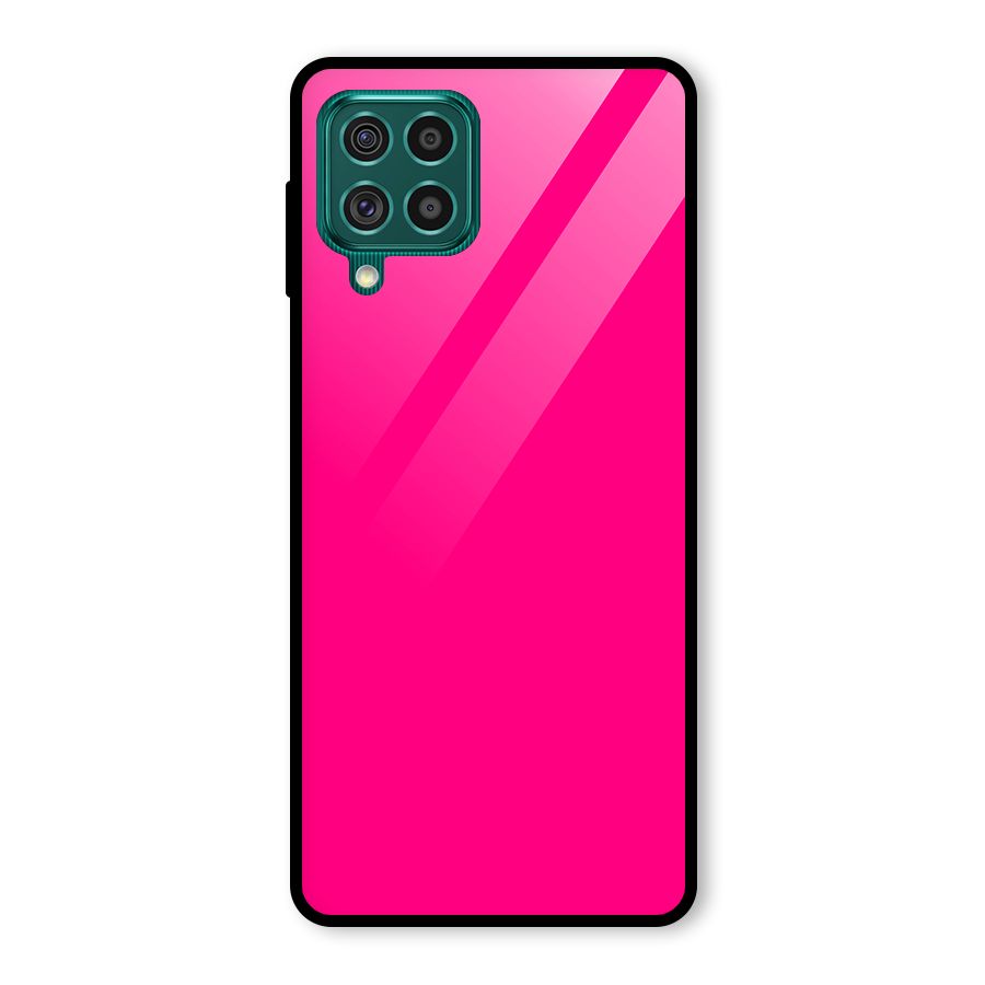 Hot Pink Glass Back Case for Galaxy F62
