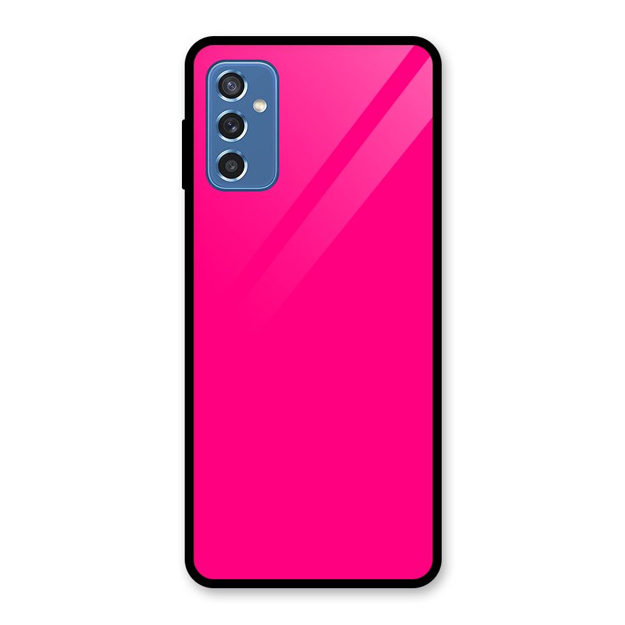 Hot Pink Glass Back Case for Galaxy M52 5G