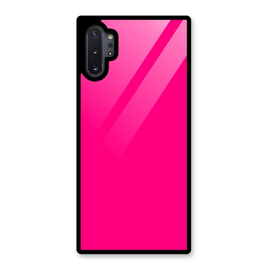Hot Pink Glass Back Case for Galaxy Note 10 Plus