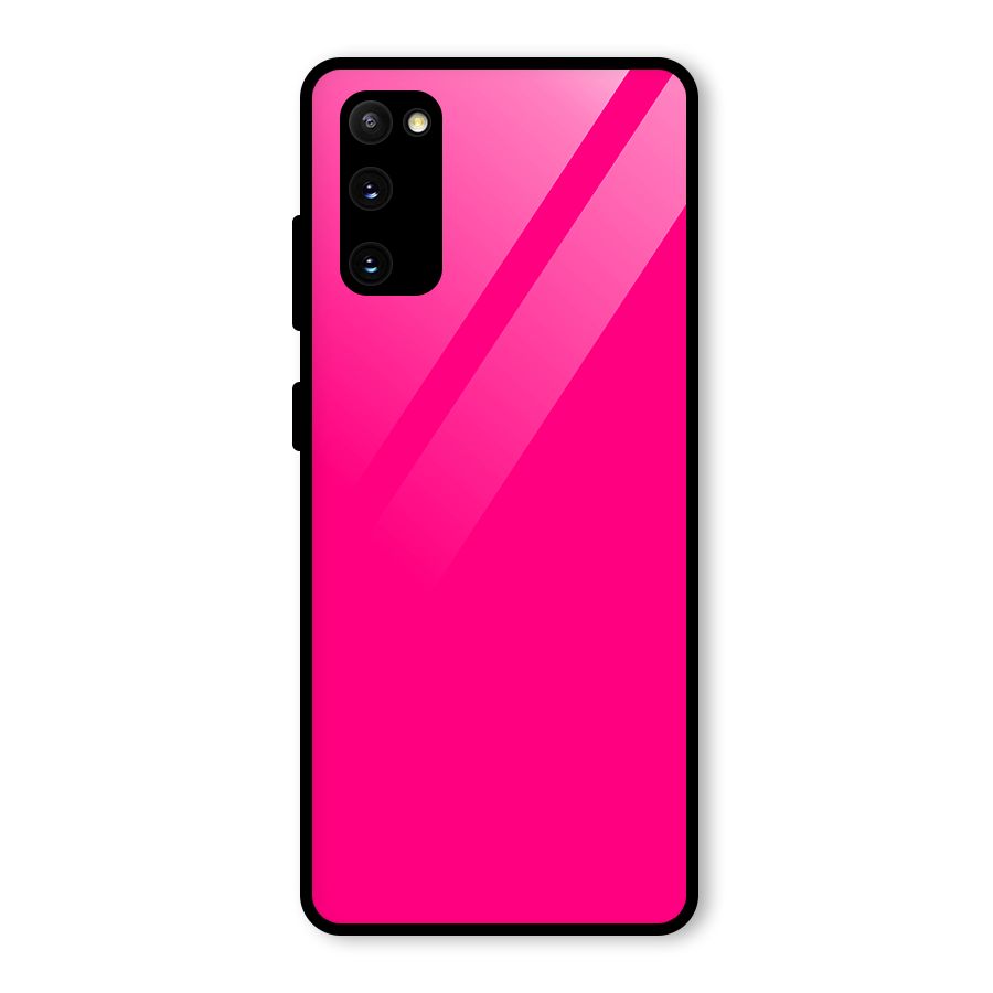 Hot Pink Glass Back Case for Galaxy S20 FE