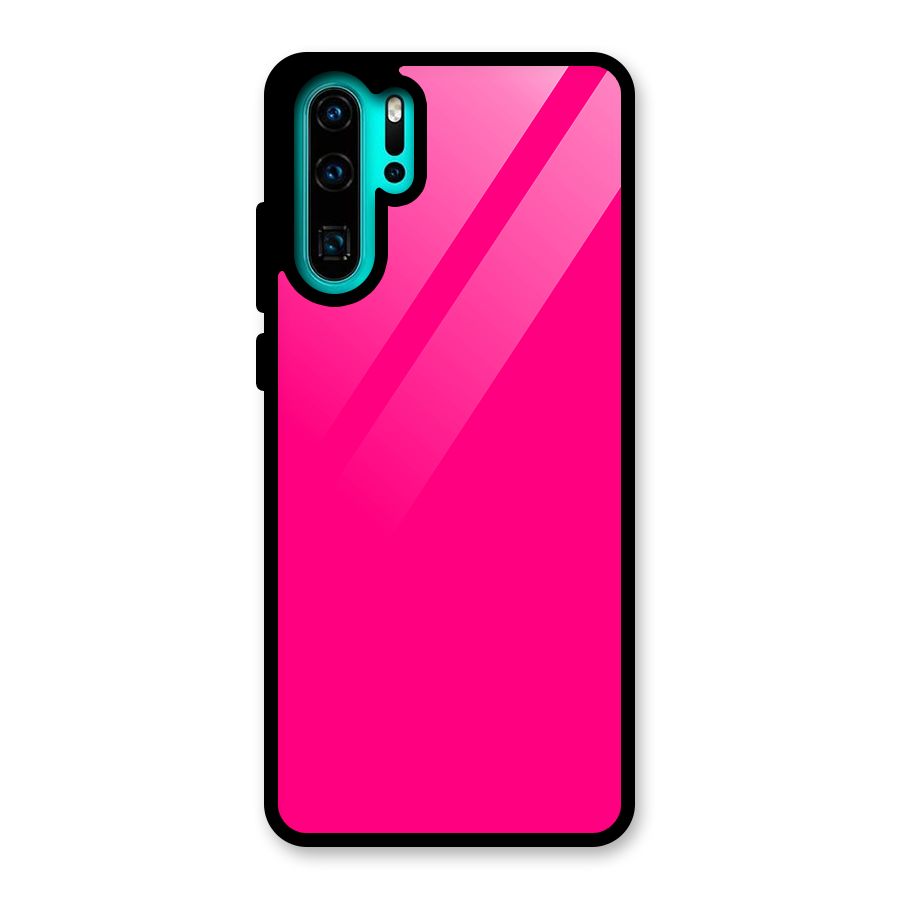 Hot Pink Glass Back Case for Huawei P30 Pro