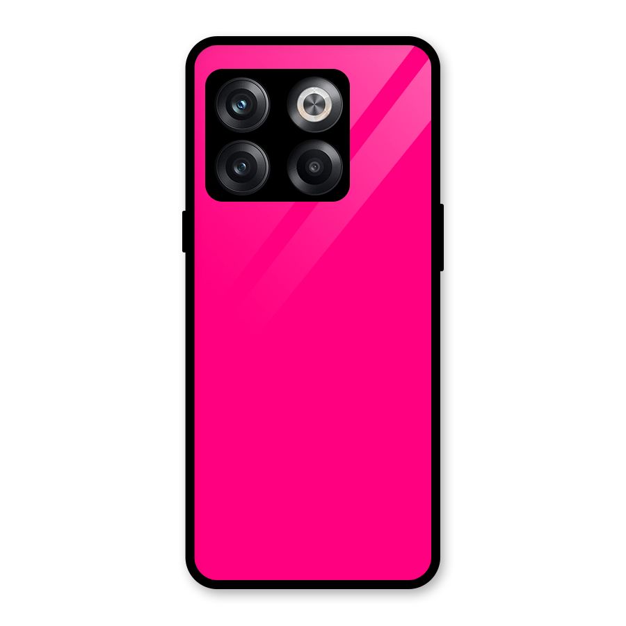 Hot Pink Glass Back Case for OnePlus 10T