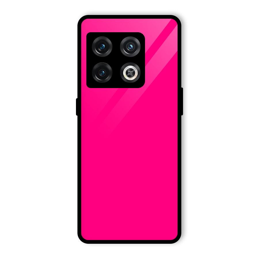 Hot Pink Glass Back Case for OnePlus 10 Pro 5G