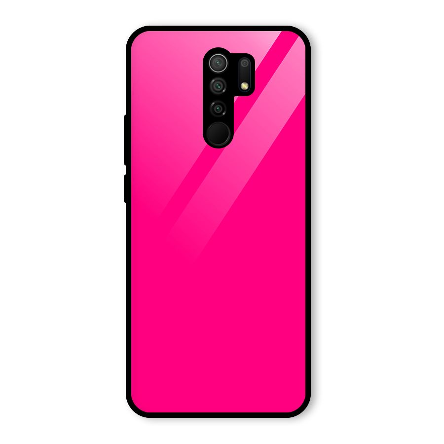 Hot Pink Glass Back Case for Poco M2