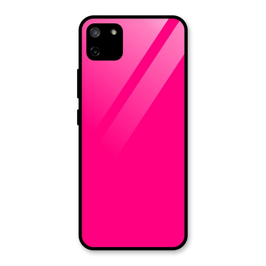 Hot Pink Glass Back Case for Realme C11