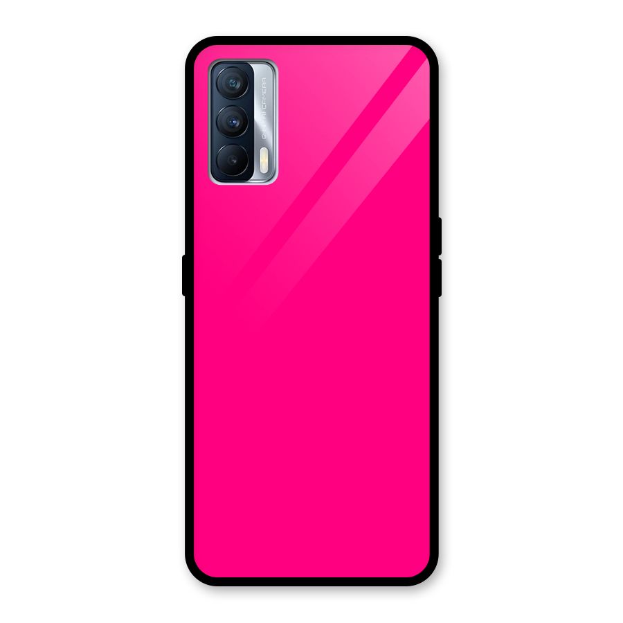 Hot Pink Glass Back Case for Realme X7