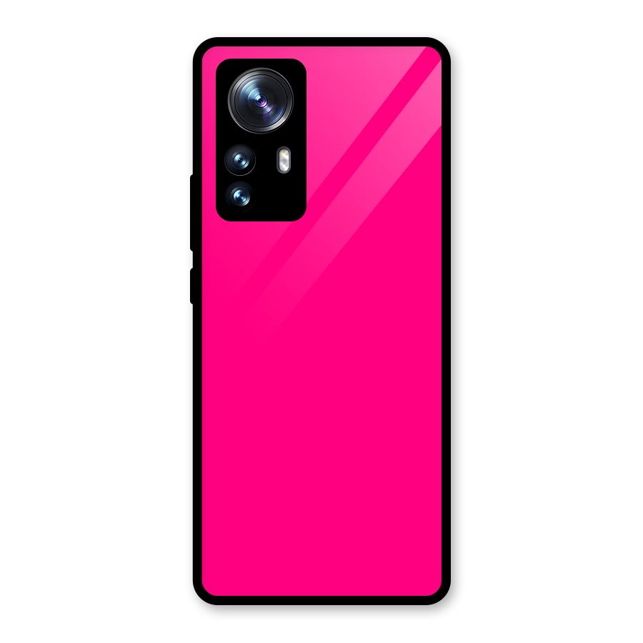Hot Pink Glass Back Case for Xiaomi 12 Pro