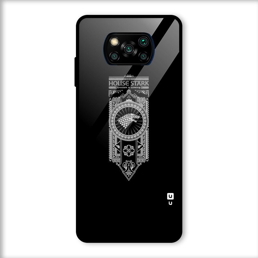 House Banner Glass Back Case for Poco X3