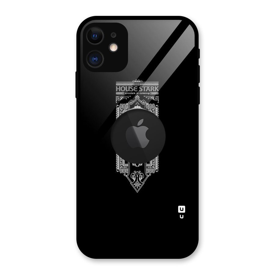 House Banner Glass Back Case for iPhone 11 Logo Cut