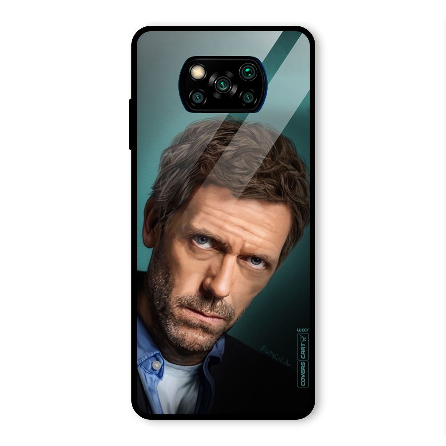 House MD Glass Back Case for Poco X3 Pro