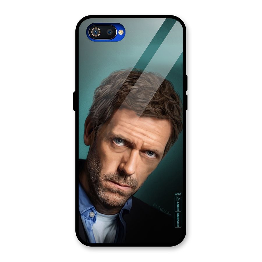 House MD Glass Back Case for Realme C2
