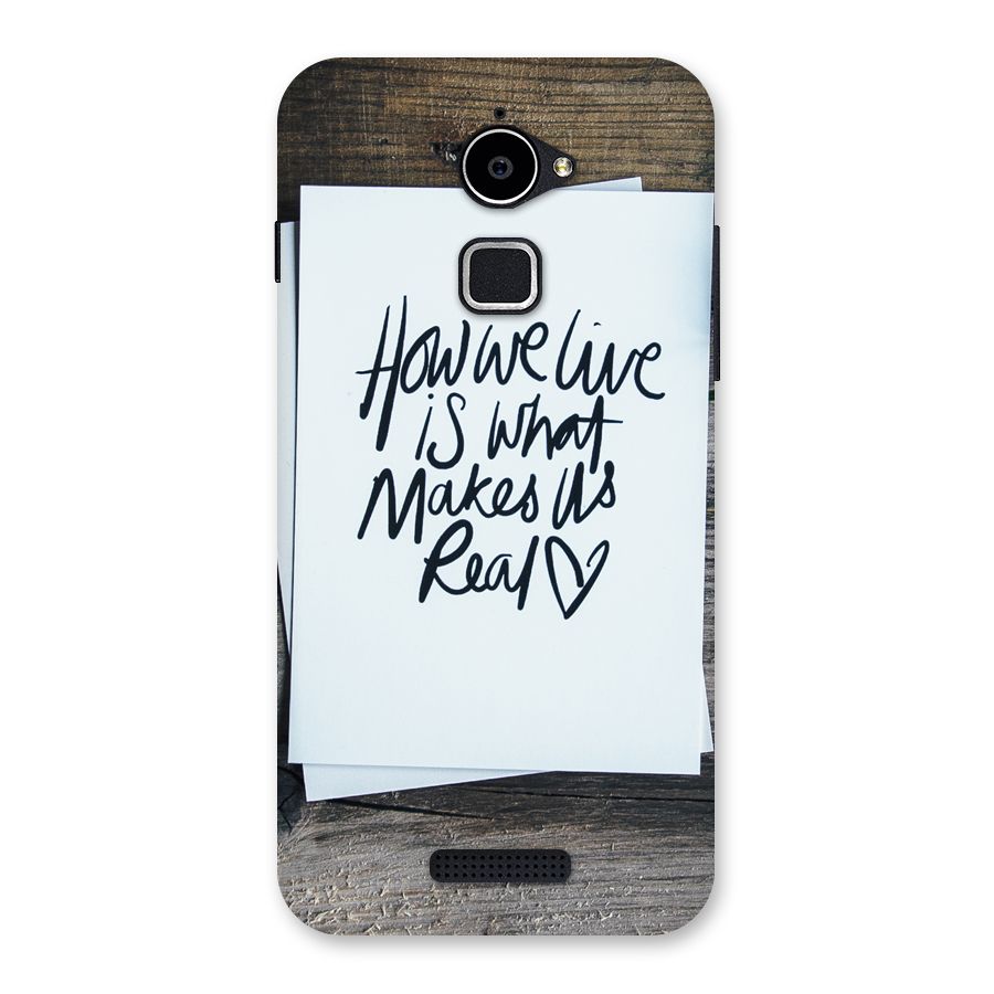How We Live Back Case for Coolpad Note 3 Lite