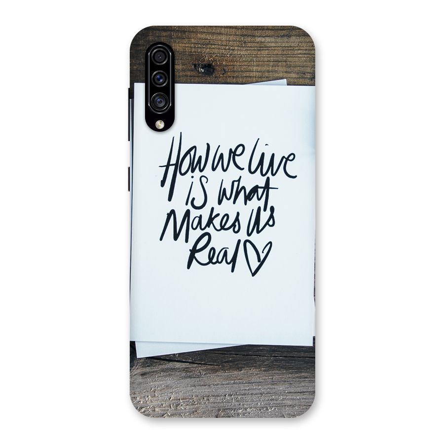 How We Live Back Case for Galaxy A30s