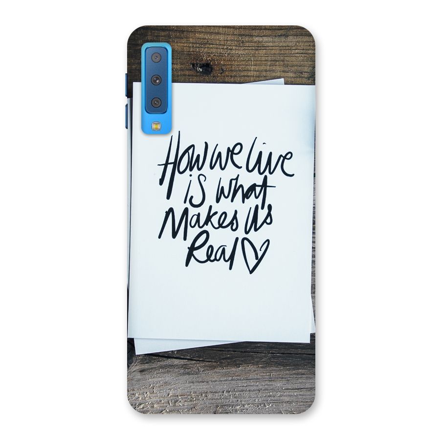 How We Live Back Case for Galaxy A7 (2018)