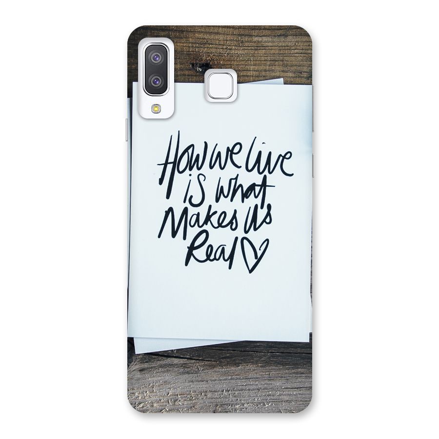 How We Live Back Case for Galaxy A8 Star