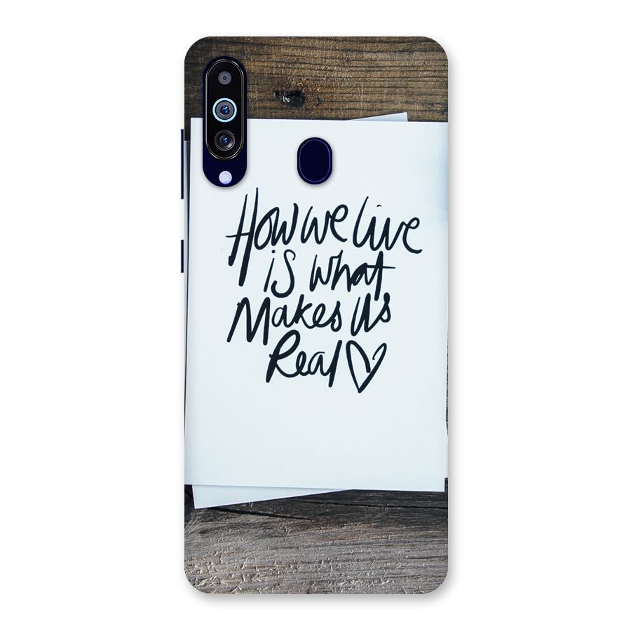 How We Live Back Case for Galaxy M40