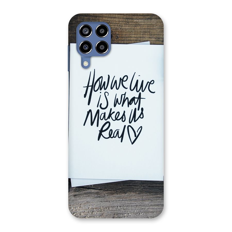 How We Live Back Case for Galaxy M53 5G