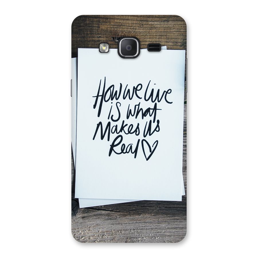 How We Live Back Case for Galaxy On7 2015
