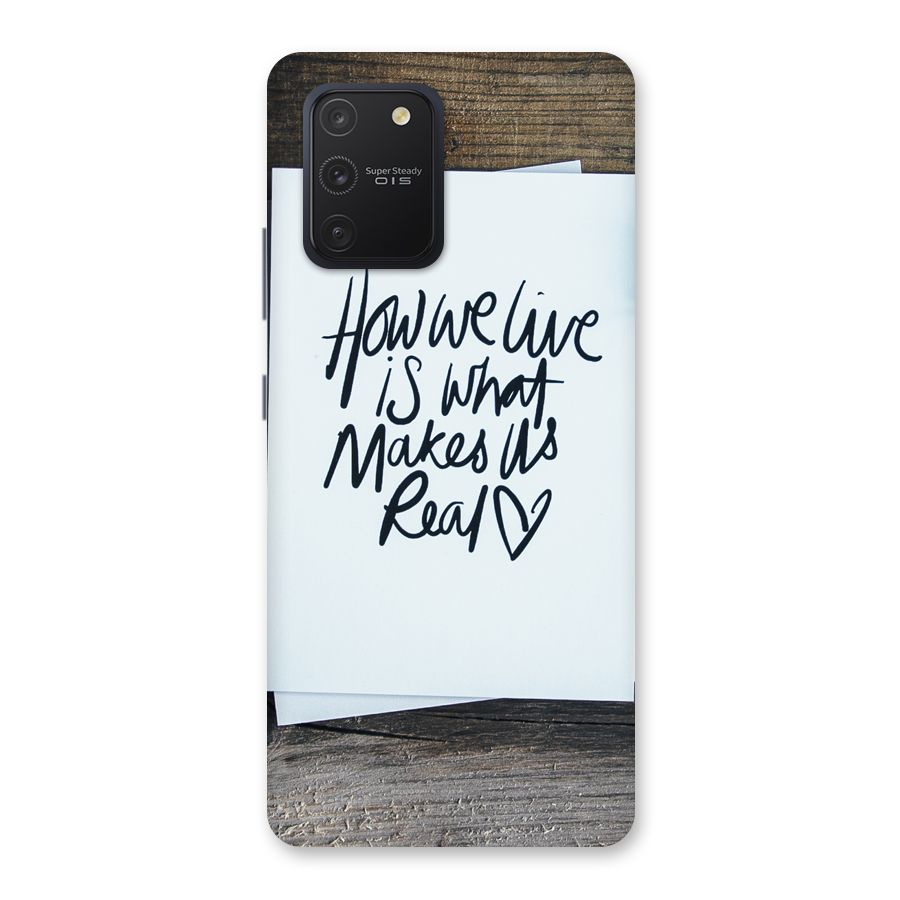 How We Live Back Case for Galaxy S10 Lite
