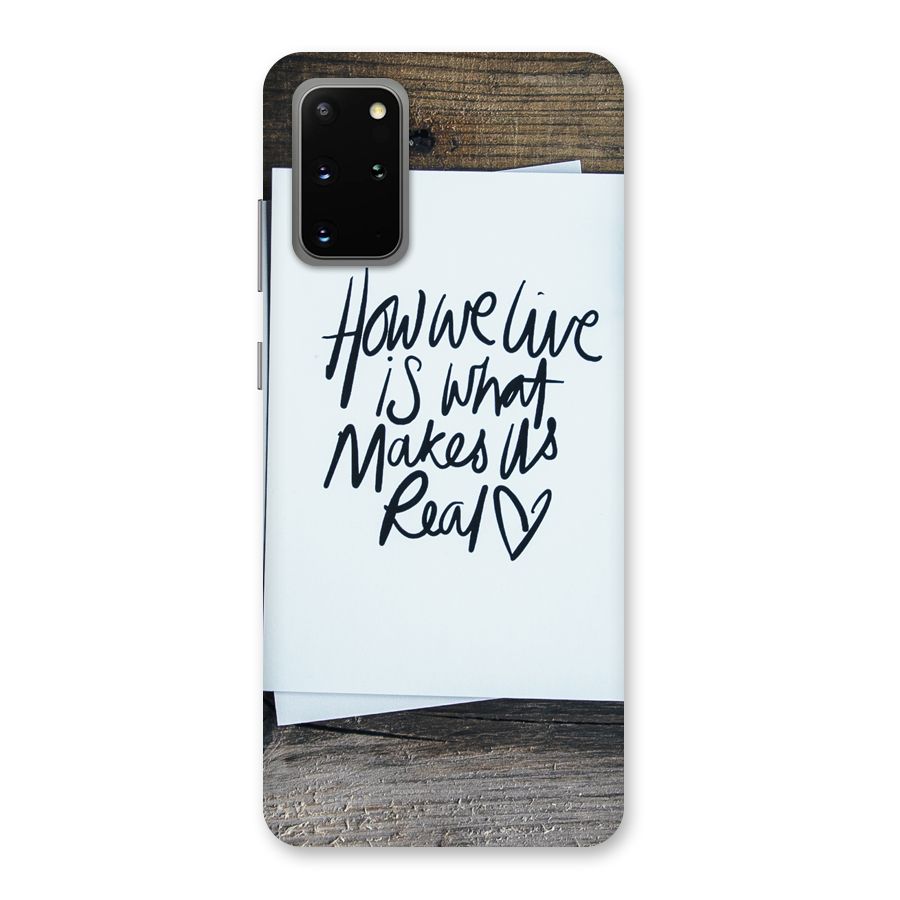 How We Live Back Case for Galaxy S20 Plus