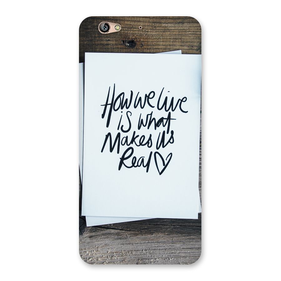 How We Live Back Case for Gionee S6