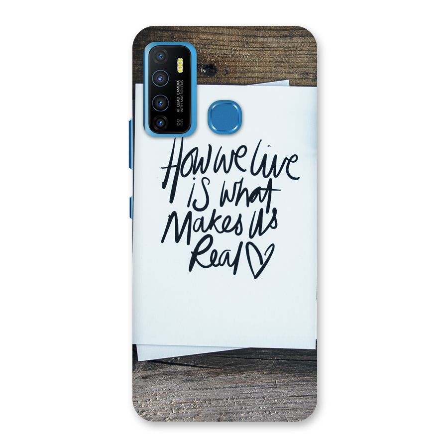 How We Live Back Case for Infinix Hot 9