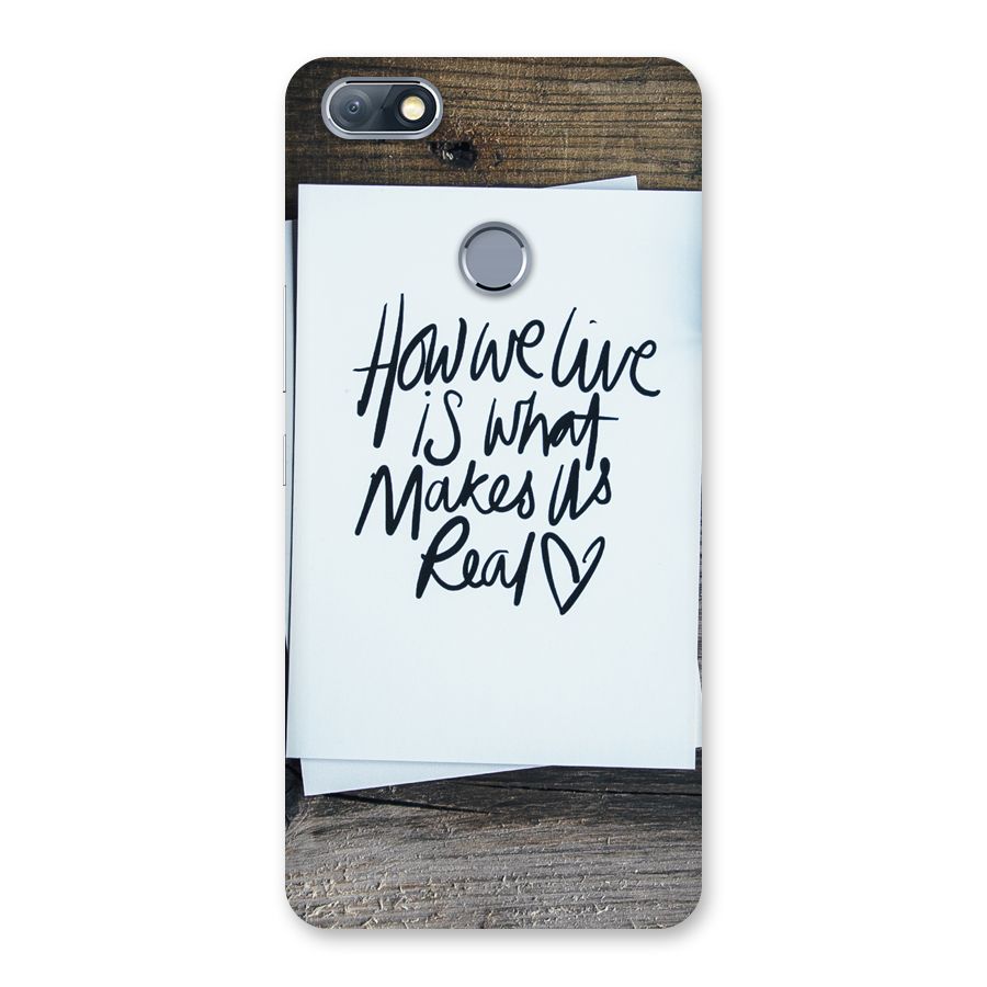 How We Live Back Case for Infinix Note 5
