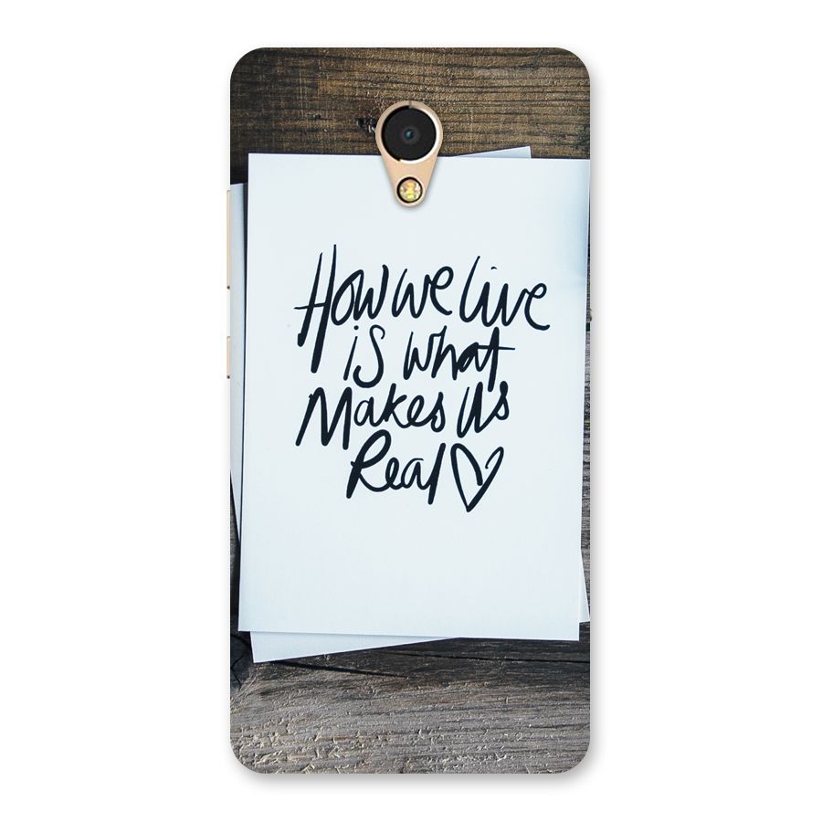 How We Live Back Case for Lenovo P2