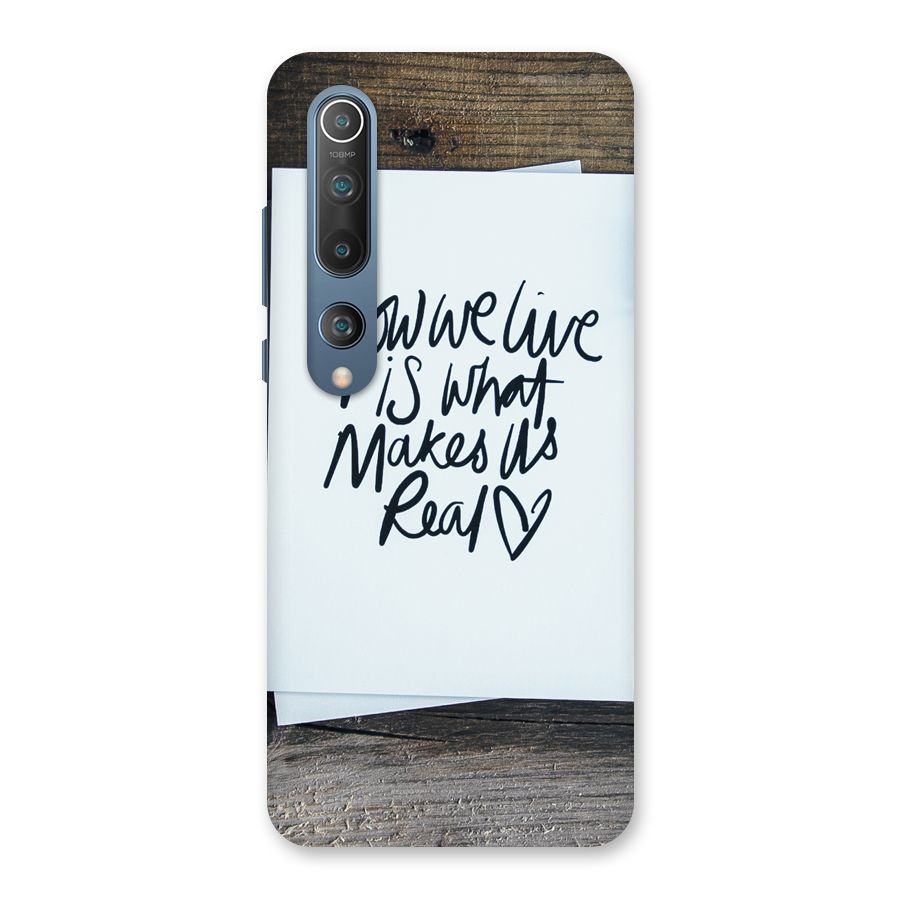 How We Live Back Case for Mi 10